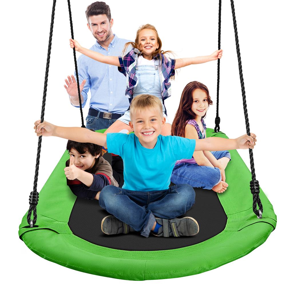 Heavy-Duty Oval Swing - Sturdy And Durable Swing For Indoor And Outdoor Use (Rainbow)