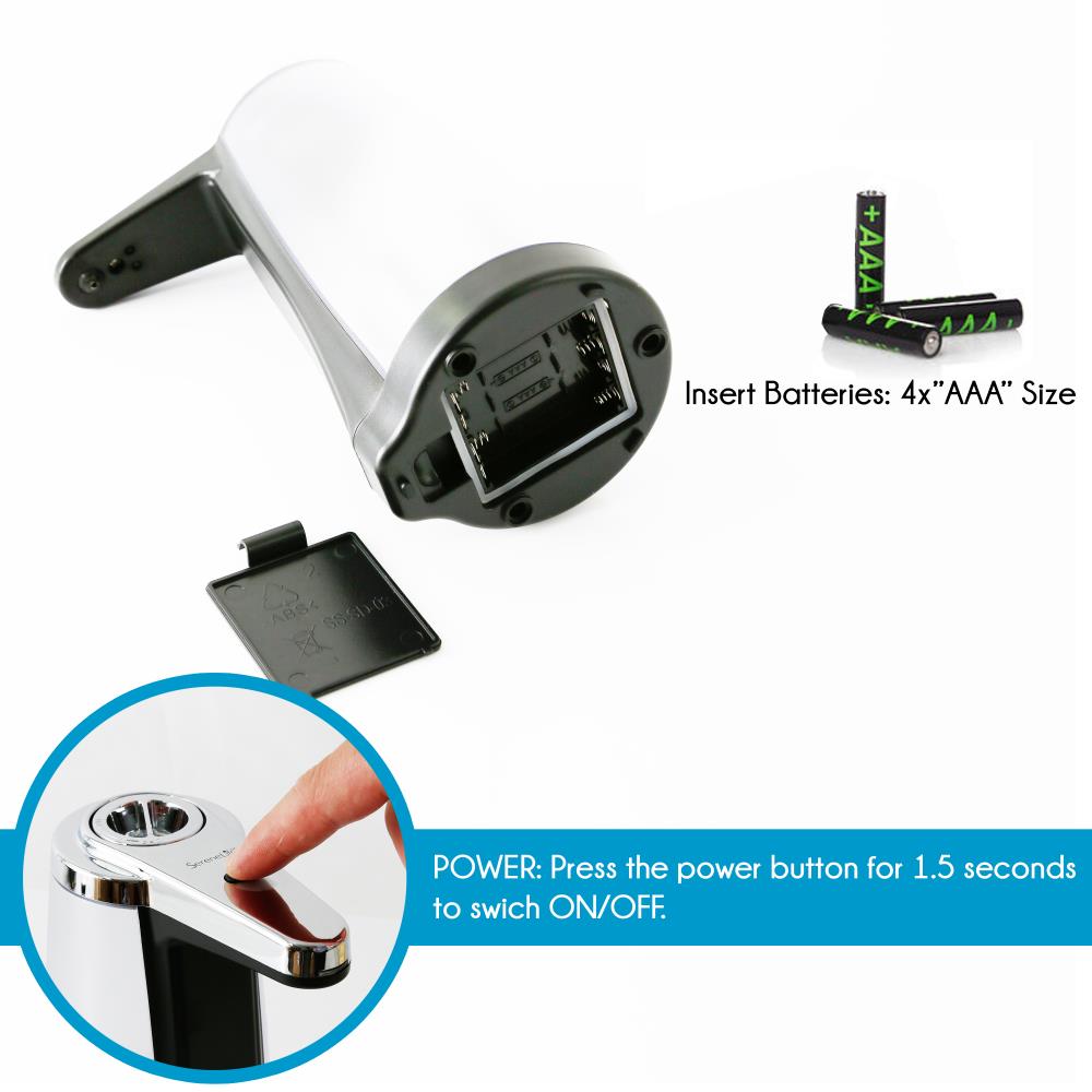Automatic Soap Dispenser Touch-Free Sensor Chrome-Plated ABS