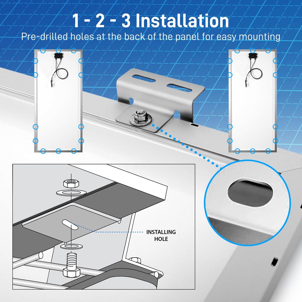 2 Pcs. Portable Mono Solar Panel Starter Kit - 400W Off-Grid Solar Panel Kit With 30A Pwm Controller With Lcd Screen