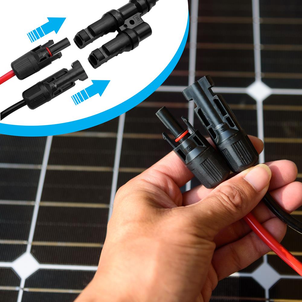 2 Pcs. Portable Mono Solar Panel Starter Kit - 400W Off-Grid Solar Panel Kit With 30A Pwm Controller With Lcd Screen