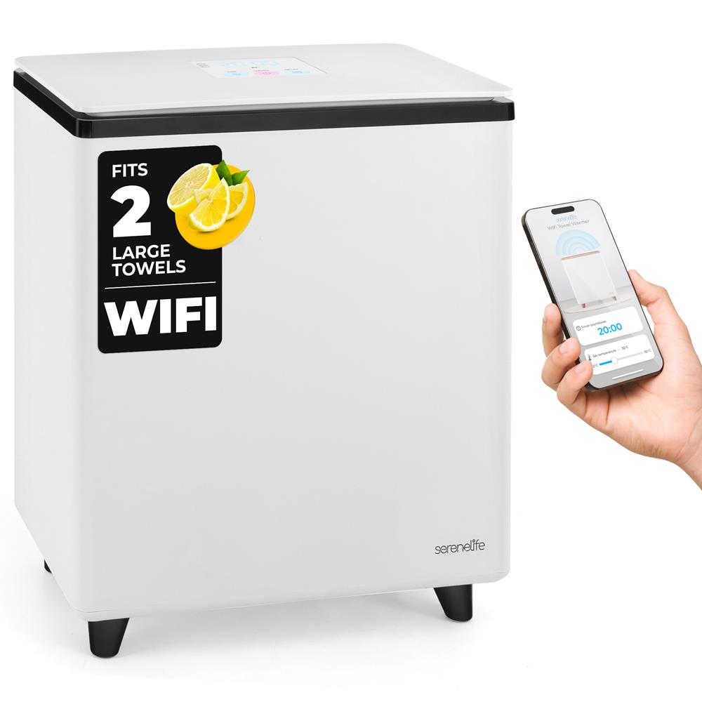 WiFi Towel Warmer - Spa Comfort, Auto Shut-Off, Stainless Steel