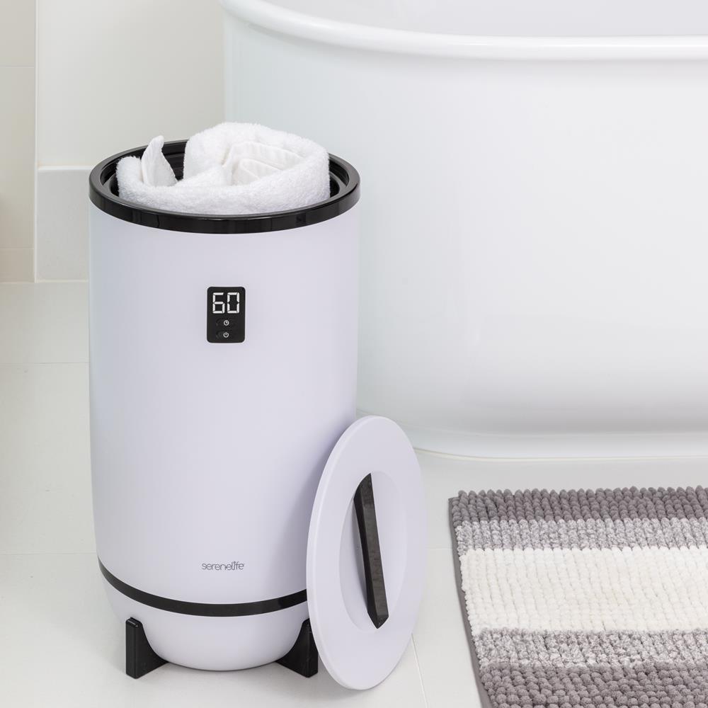 Towel Warmer with Fragrance Holder, Auto Shut Off, Fits 2 Large Towels