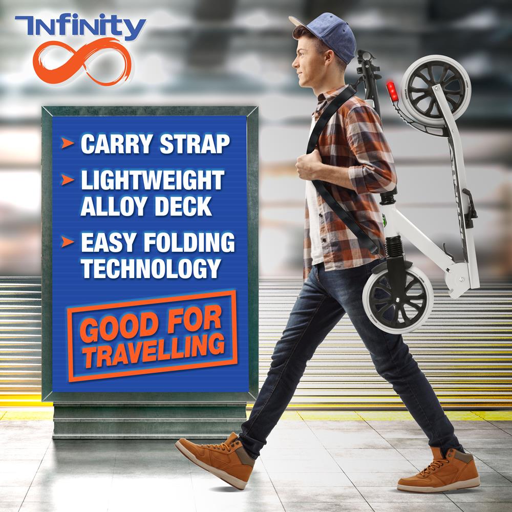 Foldable Kick Scooter for Teens & Adults, Smooth Wheels, Alloy Deck