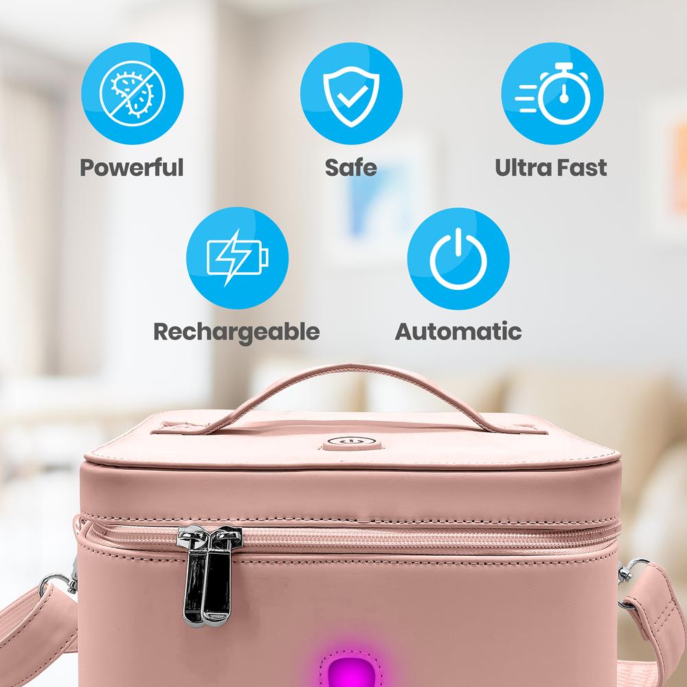 Portable Uv Light Germicidal Bag - Led Ultraviolet Sterilization Bag With 10 Real Uv-C Lamp Beads