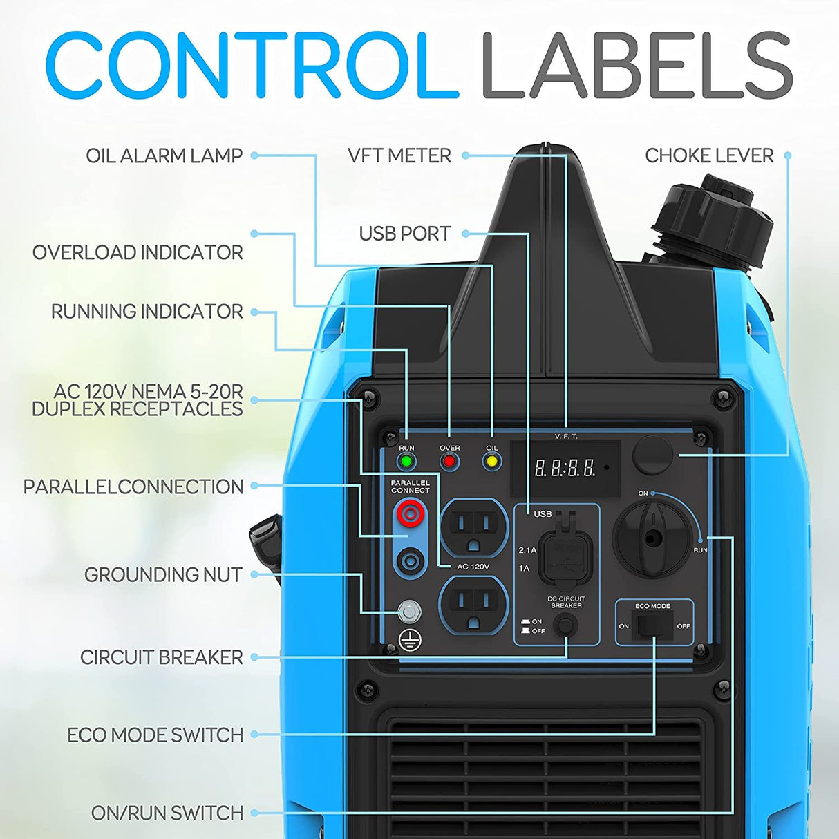 2200-Watt Inverter Generator - Portable And Compact Inverter Generator