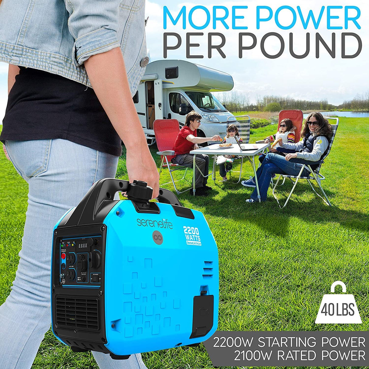 2200-Watt Inverter Generator - Portable And Compact Inverter Generator