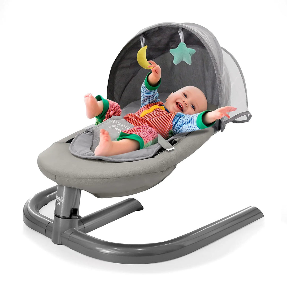 Portable Baby Swing For Infants - Comfortable Cradling Baby Rocker