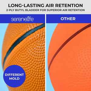 4 Pcs. Rubber Basketball - Made For Indoor And Outdoor Basketball Games With Deep Channel Construction