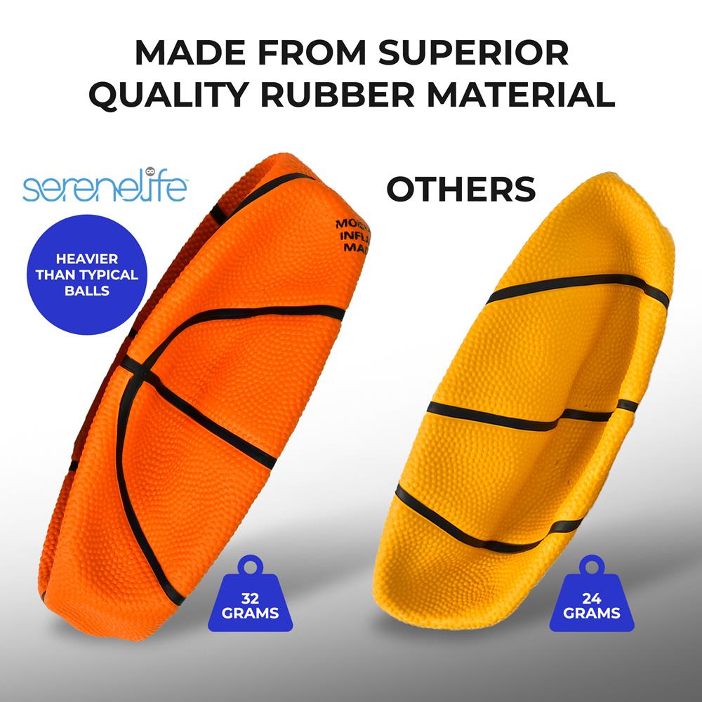 4 Pcs. Rubber Basketball - Made For Indoor And Outdoor Basketball Games With Deep Channel Construction