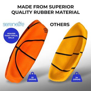 4 Pcs. Rubber Basketball - Made For Indoor And Outdoor Basketball Games With Deep Channel Construction