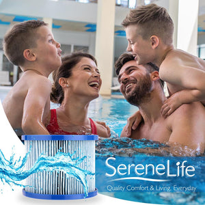 Reusable Sunset Filter - Compatible With Inflatable Pool Spa, Filter Replacement Cartridge, Compatible With Models: Slspa4Rnd, Slspa4Sqa, Slspa6Rnd And Slspa6Sqa