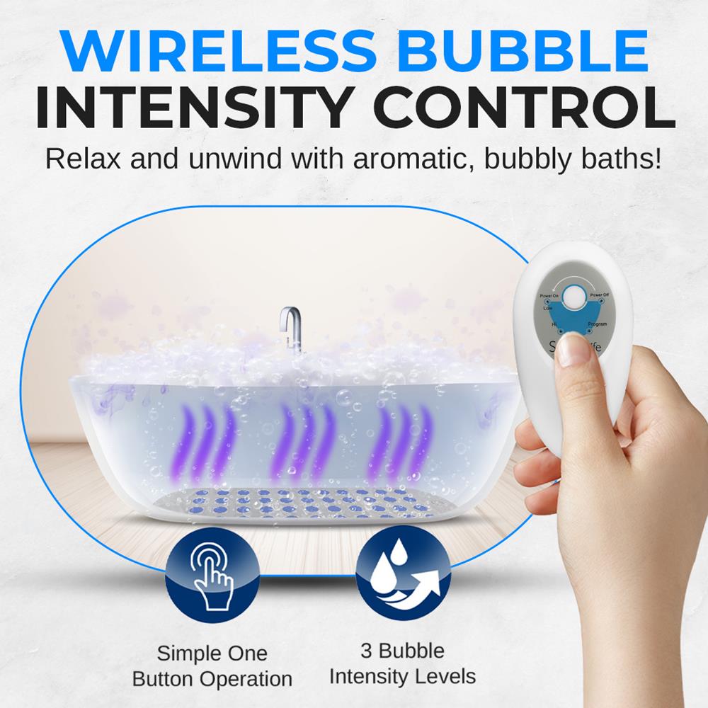 SereneLife Bubble Bath Mat - Thumbnail 4