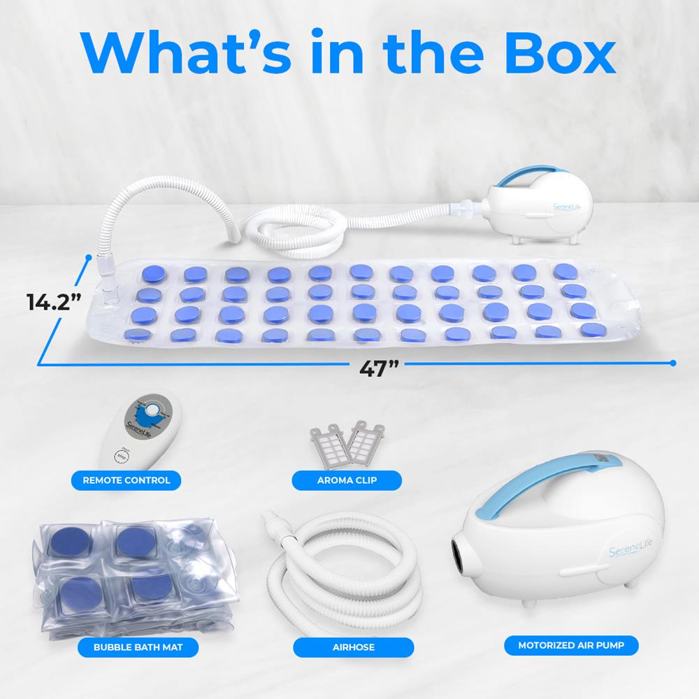 SereneLife Bubble Bath Mat - Thumbnail 5