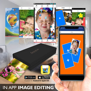 Portable Instant Photo Printer - Wireless Digital Picture Printing For Smartphone Camera