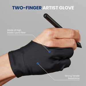 Two-Finger Glove For Graphics Drawing Tablet