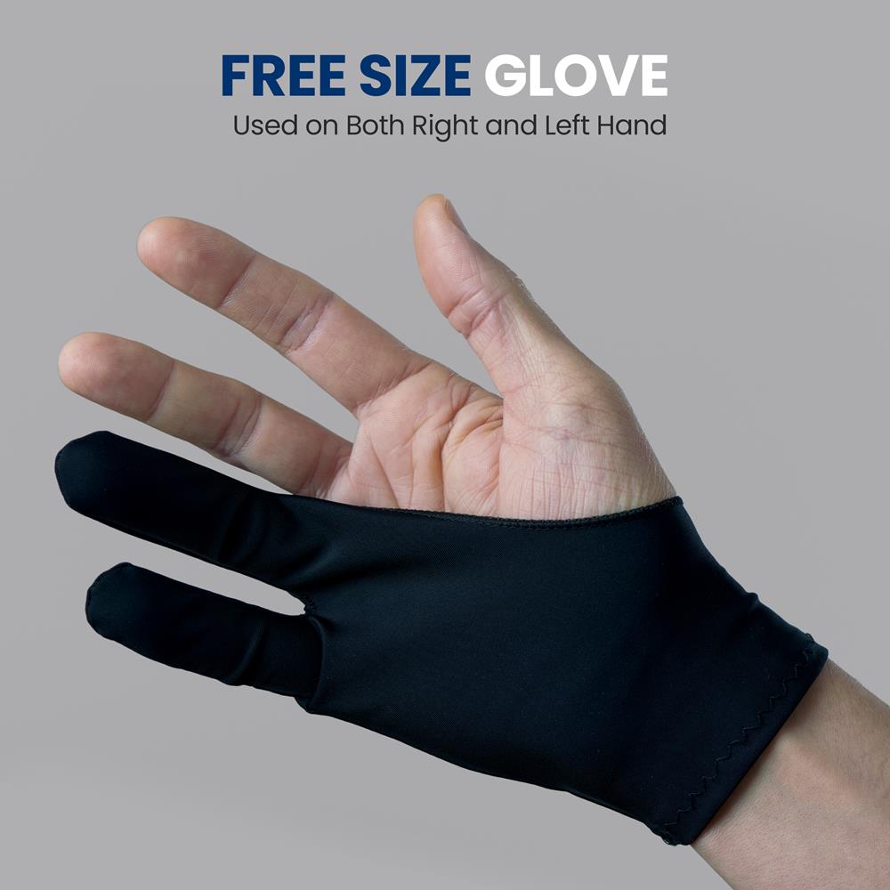 Two-Finger Glove For Graphics Drawing Tablet