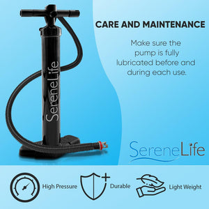 Sup Stand Up Paddle-Board Hand-Powered Air Pump (For Serenelife Models: Slsupb10, Slsupb20)