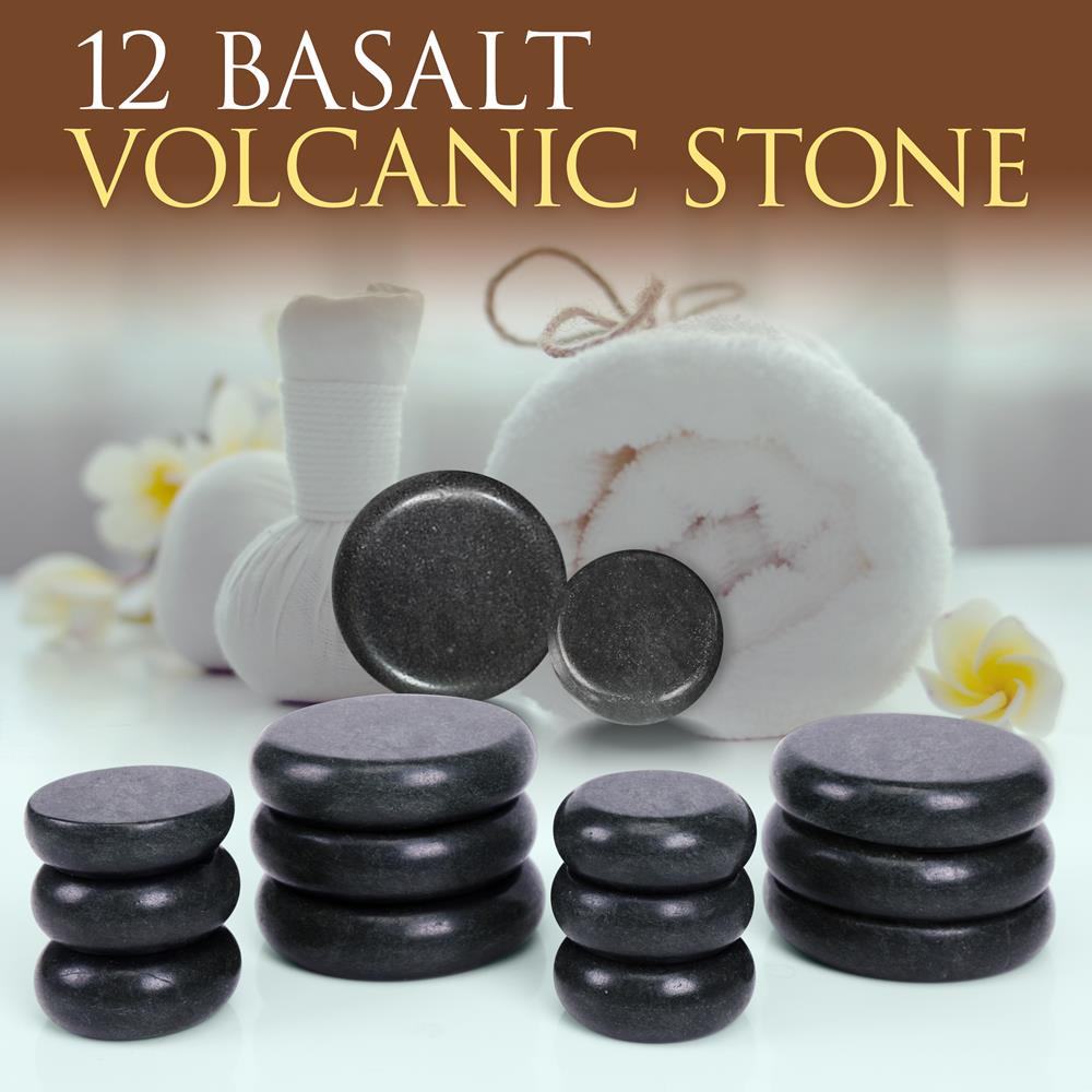 Hot Stone Massage Kit - Portable Heated Rock Massaging Therapy