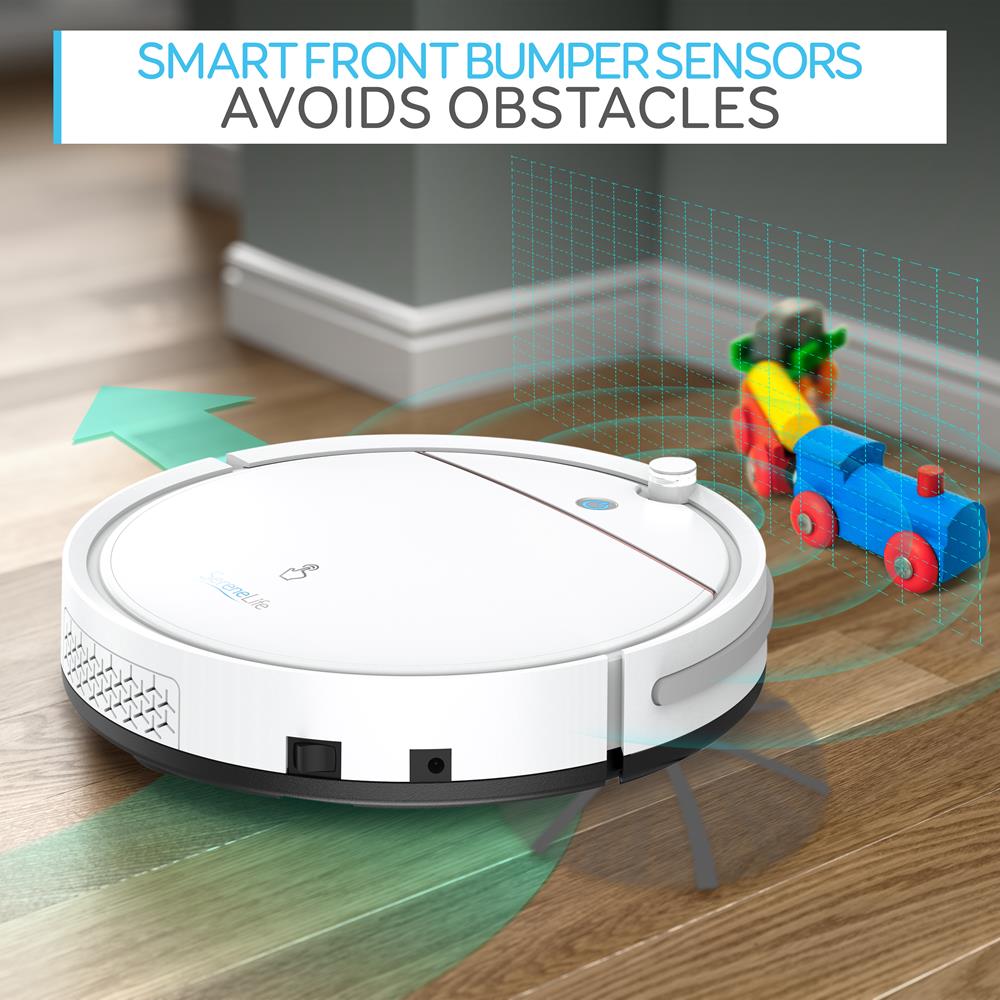 Smart Robot Vacuum Cleaner - Automatic Robot Cleaning Vacuum, Includes Remote Control For Cleaning Modes & Robot Directions