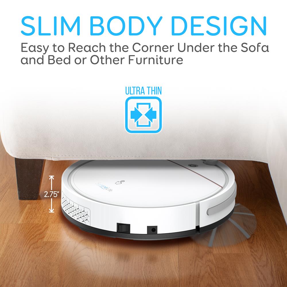 Smart Robot Vacuum Cleaner - Automatic Robot Cleaning Vacuum, Includes Remote Control For Cleaning Modes & Robot Directions