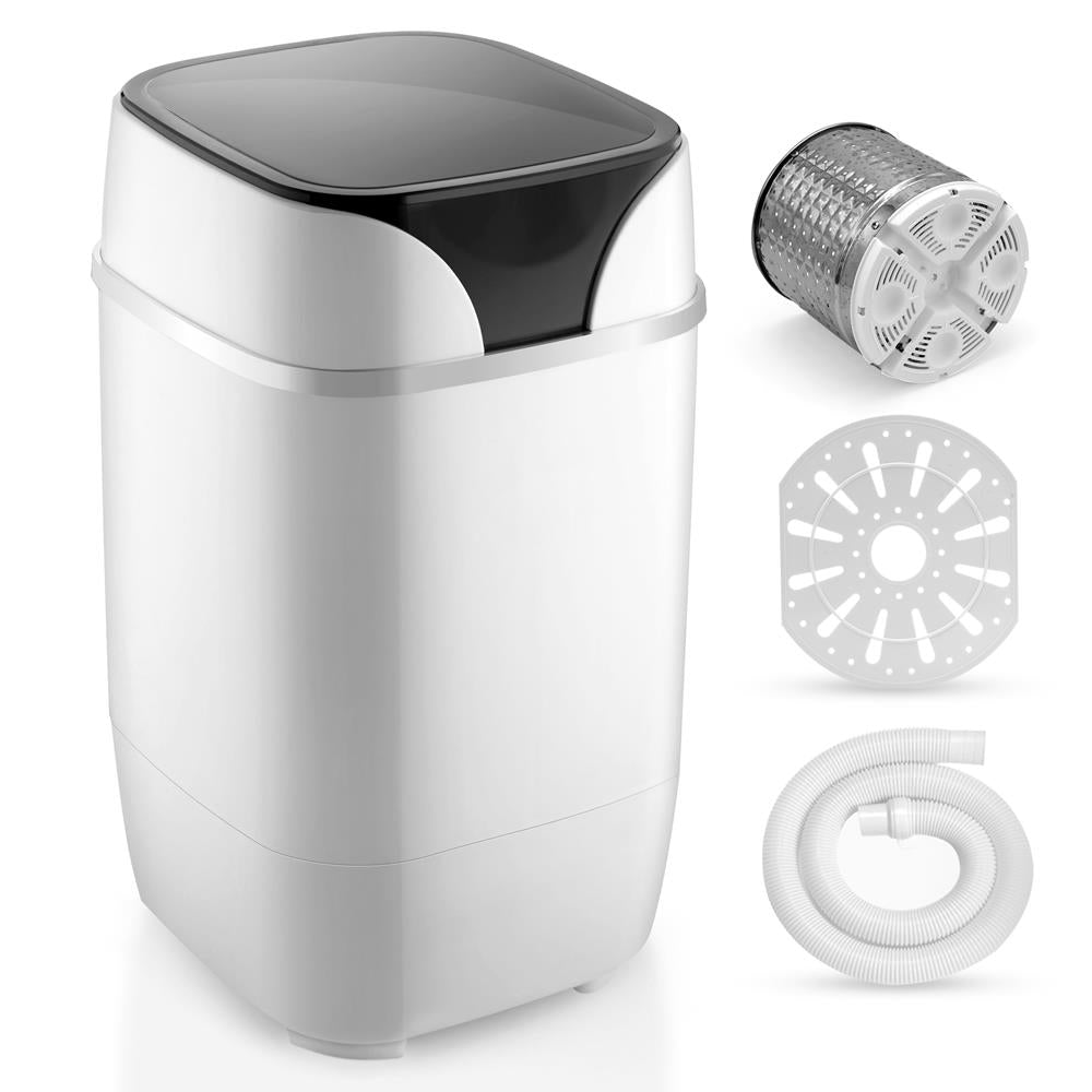 Portable Washing Machine High-Quality Full-Automatic Compact Washer With Washing Programs Ideal For Rv, Dorm, Apartment (White)