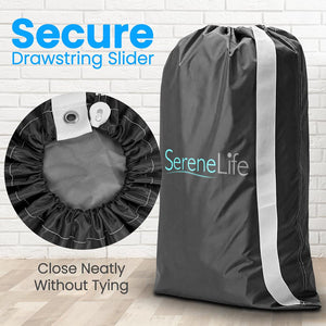 Portable Nylon Laundry Bag - Heavy Duty Nylon Laundry Storage Bags With Drawstring And Durable Machine Washable