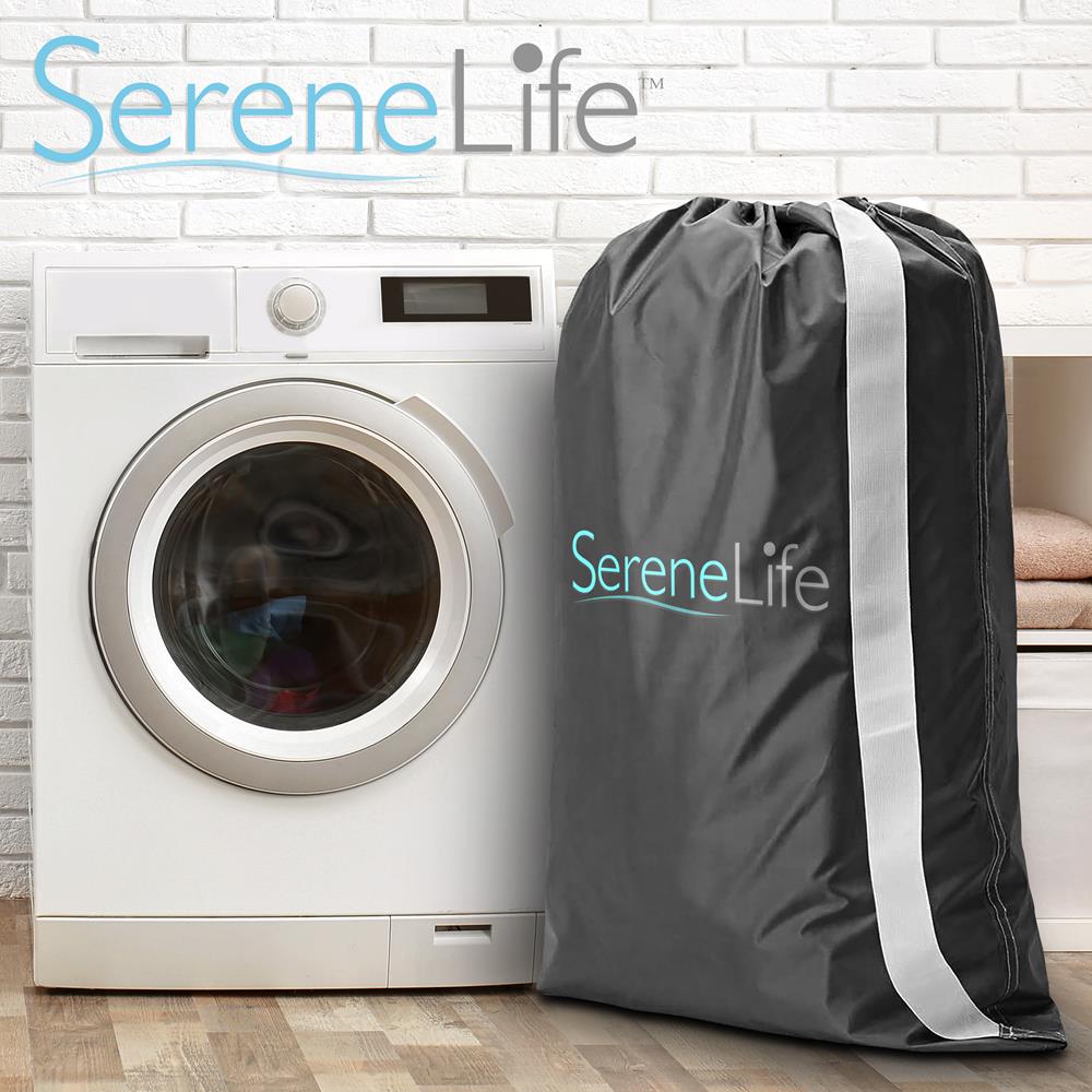 Portable Nylon Laundry Bag - Heavy Duty Nylon Laundry Storage Bags With Drawstring And Durable Machine Washable