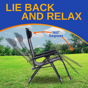 Zero Gravity Chair Set, Ultimate Comfort, Rattan Wicker, Brown