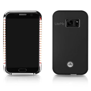 Lite-Me Selfie Lighted Smart Case, Phone Protection With Built-In Power Bank & Led Lights (For Samsung Galaxy S7)