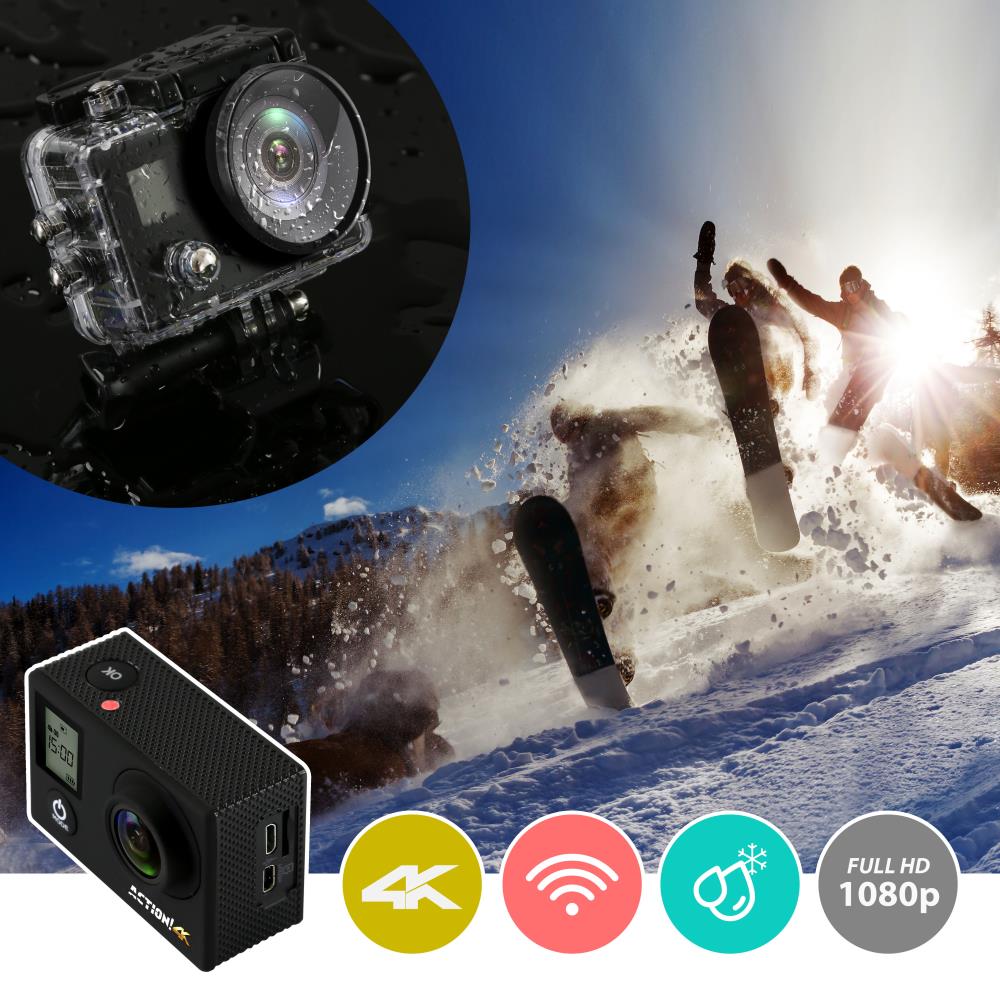 Action! Cam - 4K Ultra Hd Wifi Camera, 1080P+ Sports Action Camera & Camcorder