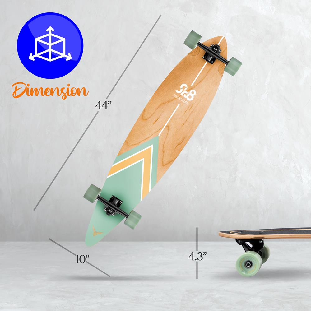 8'' Canadian Maple Deck Skateboard - Mini Cruiser Skateboard