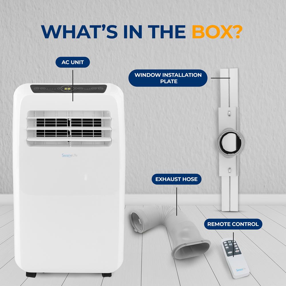 Portable Air Conditioner And Heater - Compact Home Ac Cooling And Heating Unit With Built-In Dehumidifier & Fan Modes, Includes Window Mount Kit (10,000 Btu Cooling)