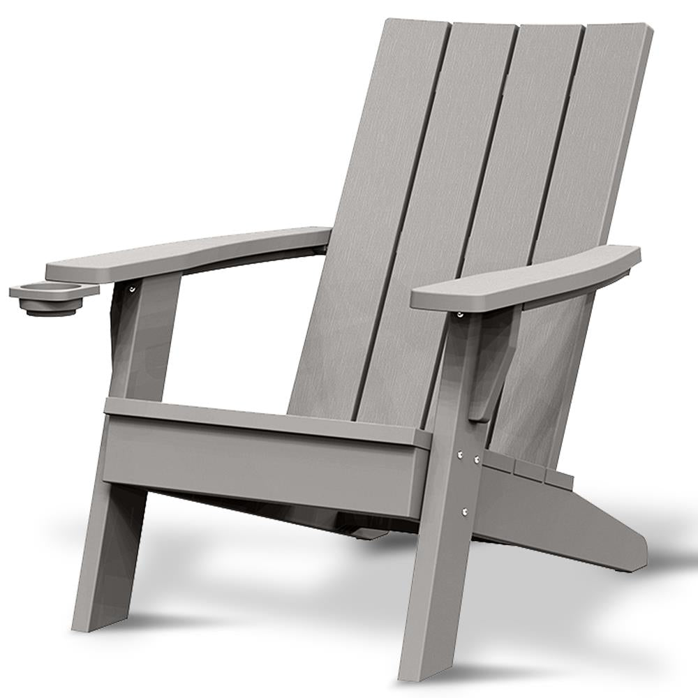 Folding Adirondack Chair - Adult-Size, Weather Resistant For Patio Deck Garden, Backyard & Lawn Furniture