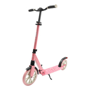 Lightweight And Foldable Kick Scooter - Adjustable Scooter For Adults, Alloy Deck With High Impact Wheels (Pink)