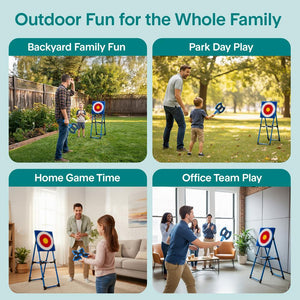 Serenelife Axe Throwing Game Set - Premium Fun And Competitive Indoor/ Outdoor Target Game For Parties, Events, And Team-Building Activities