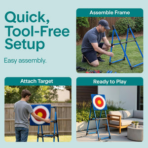 Serenelife Axe Throwing Game Set - Premium Fun And Competitive Indoor/ Outdoor Target Game For Parties, Events, And Team-Building Activities