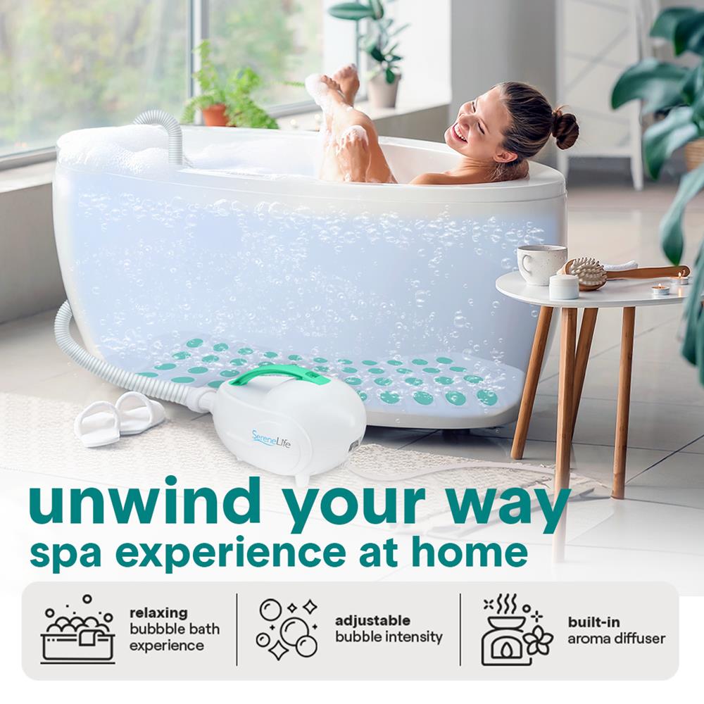 SereneLife Bubble Bath Mat - Thumbnail 3