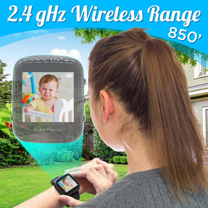 Smart Baby Monitor With Wearable Video Smart Watch - Wireless Video Camera Streaming Baby & Child Monitoring System