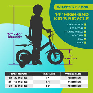 14'' High-End Kid'S Bicycle