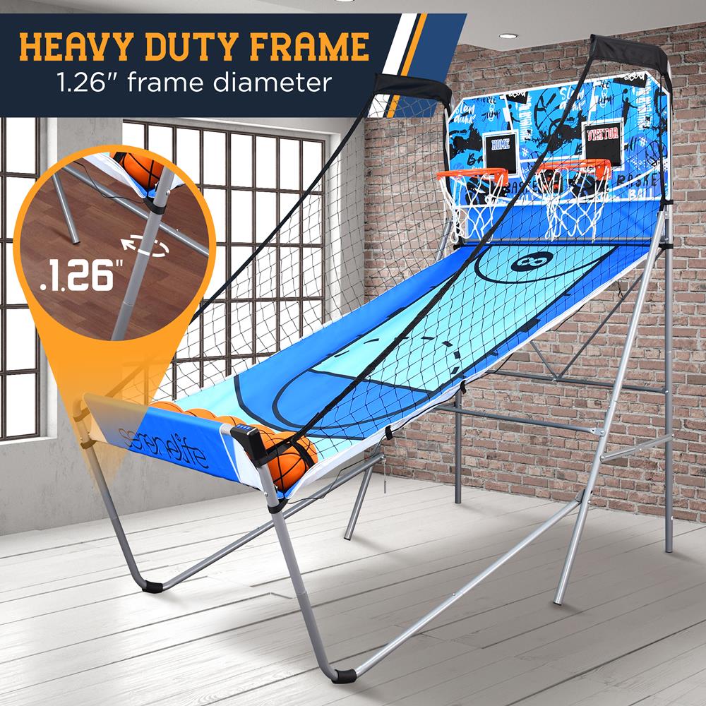 Arcade Basketball Game Indoor/Outdoor Dual Hoop LED Scoreboard