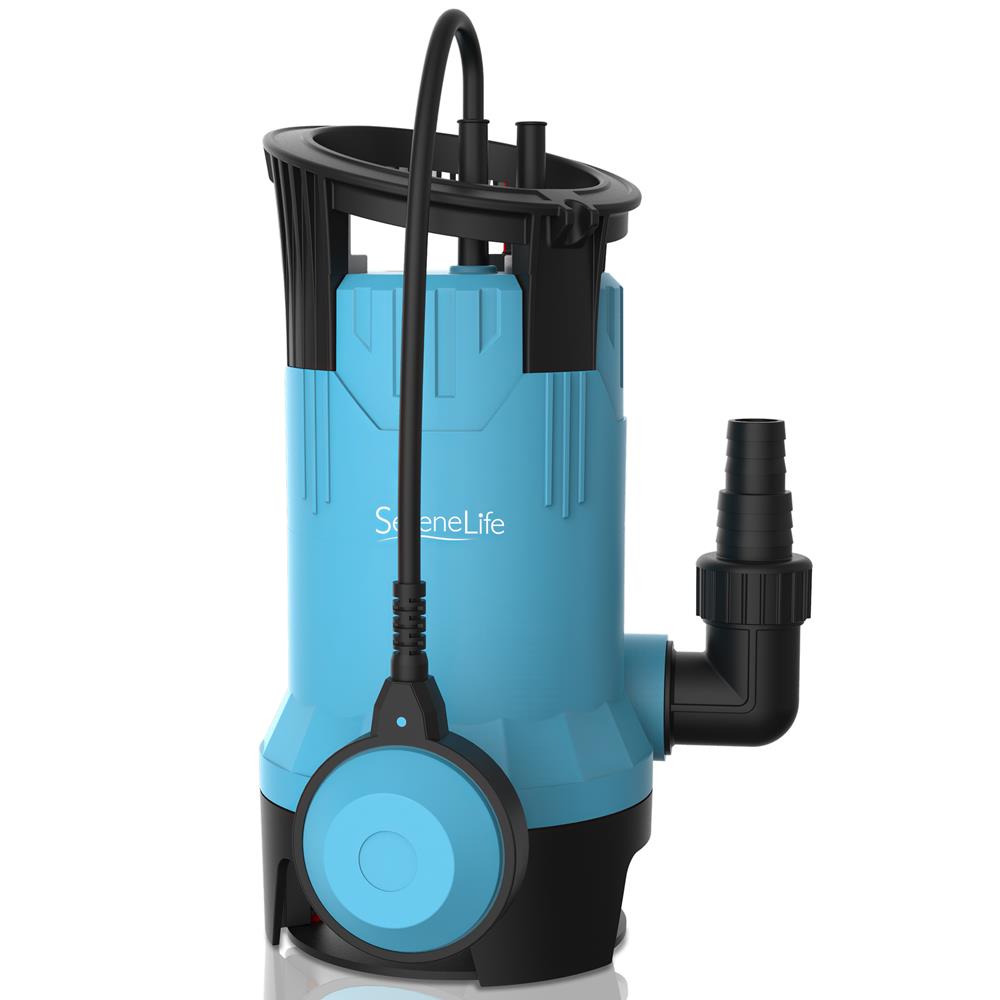 Submersible Clean/Dirty Water Pump - 750W Powerful Sump Pump, 1980 Gph, Auto Float Switch With 16 Ft. Power Cord Length