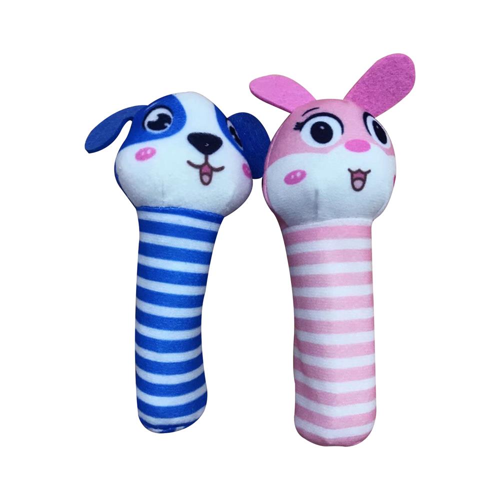 Soft Baby Hand Rattles Toys - Hand Grip Toys, Stuffed Animal Rattles Shaker For 0 To 12 Months