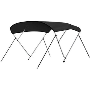 Bimini Top Boat Cover, Waterproof, Aluminum Frame, Gray