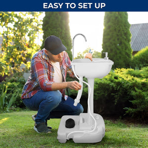 Portable Hand-Wash Sink / Water Faucet Washing Station (5+ Gal. Capacity)