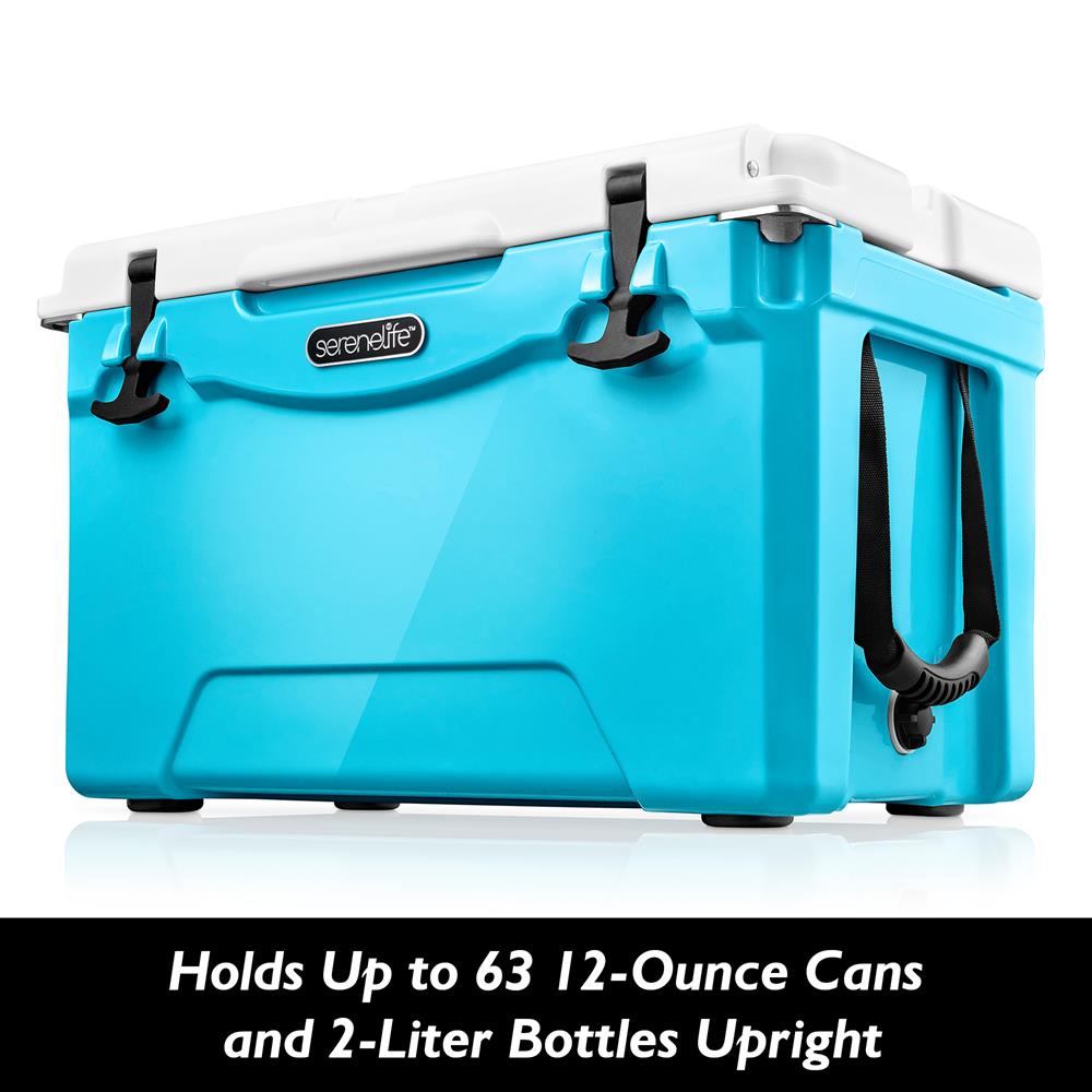 35 Qt Portable Cooler Box, 5-Day Ice Retention, 2-Way Handles