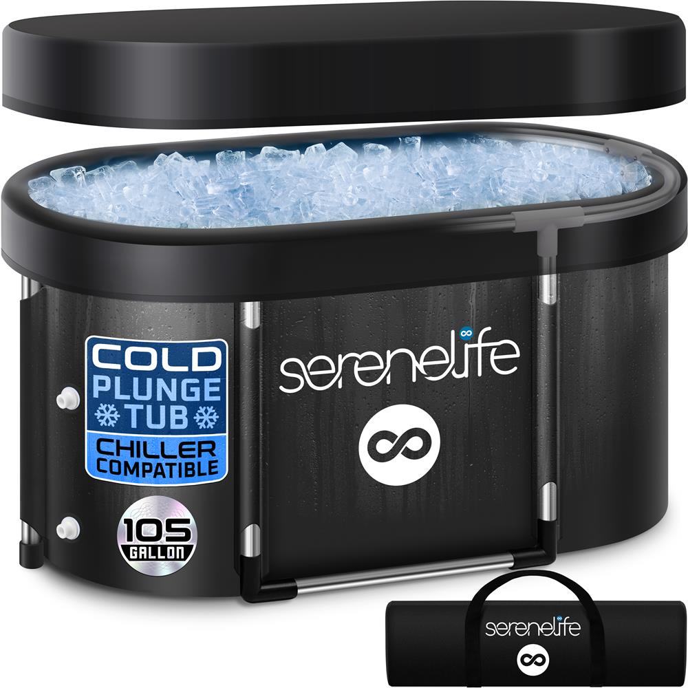105 Gallon Insulated Ice Bath Tub, Quick Setup, Aluminum Frame