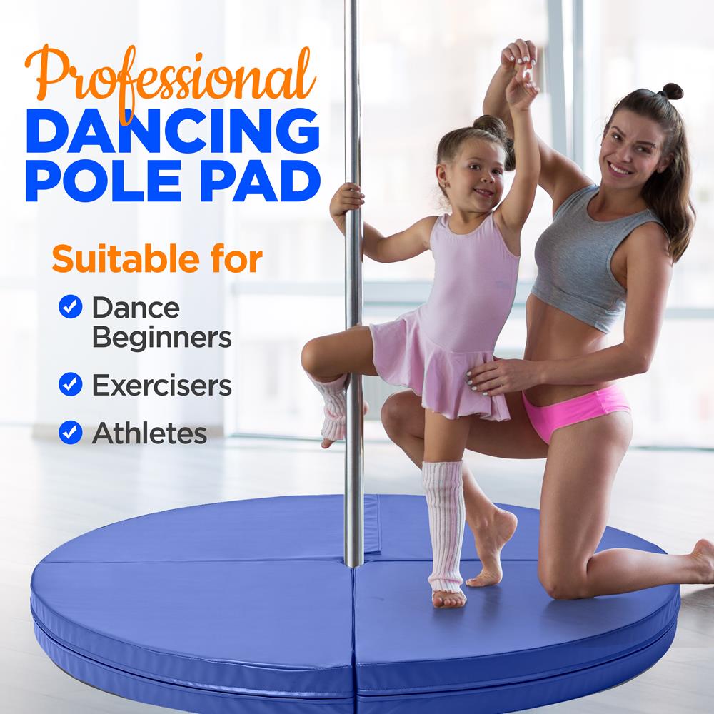 Professional Dancing Pole Pad - 5 Ft. X 4.7” -Inches Durable, Foldable, And Portable Design