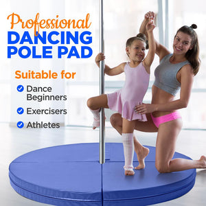 Professional Dancing Pole Pad - 5 Ft. X 4.7” -Inches Durable, Foldable, And Portable Design