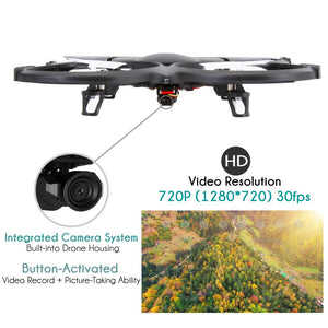 Drone Quad-Copter Wireless Uav With Hd Camera + Video Recording