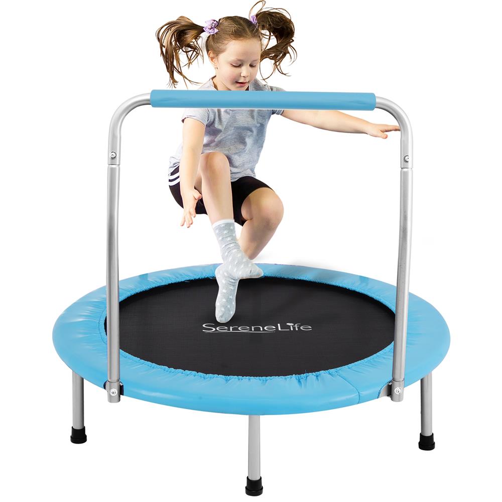yunn⭐︎kids LIFE Toddler Trampoline, Safe Jump, Spring-less Design, Blue